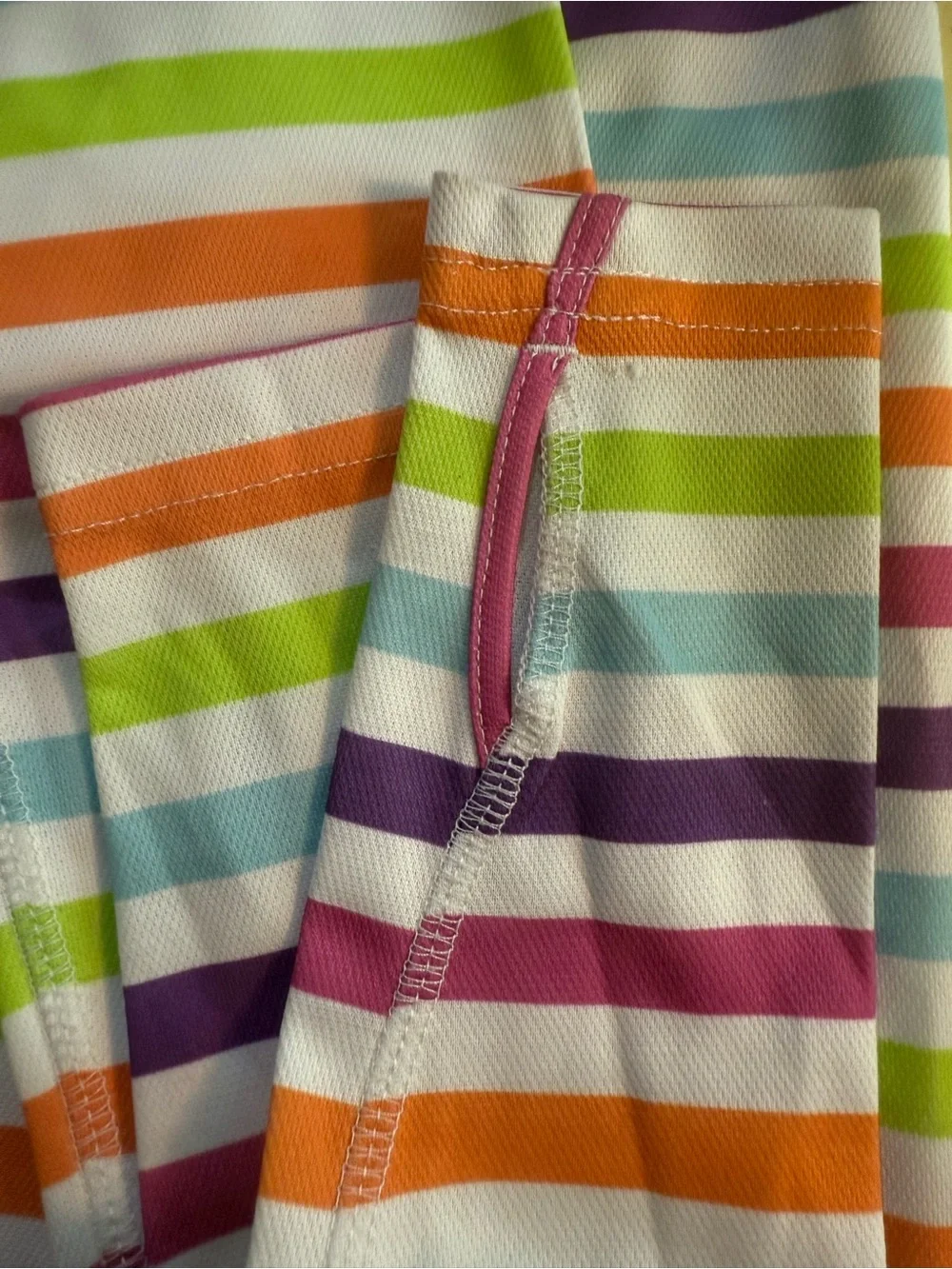 Land's End Kids' Long Sleeve Rainbow Stripe Thermal Suit